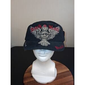 Vintage Hard Rock Cafe Rock N Roll Cadet Hat Cap Honolulu Has Tags